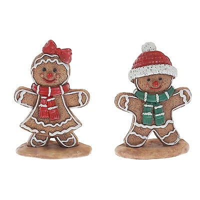 Figurine En Pain DÉpices En Polyrésine De 10 Cm (Assortiment) - Lot De 2