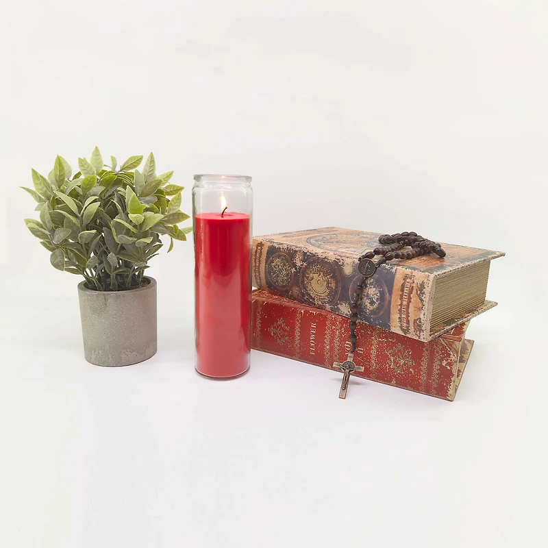 Unscented Jar Candle, Red, 9.88 oz