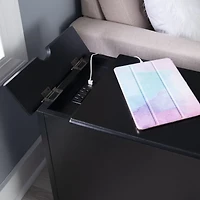 Table d'appoint Ortiz, Noir