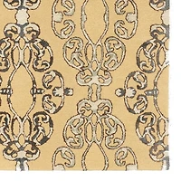 Tapis en Laine Aspire Camée crème et bleu de 5 pi x 8 pi
