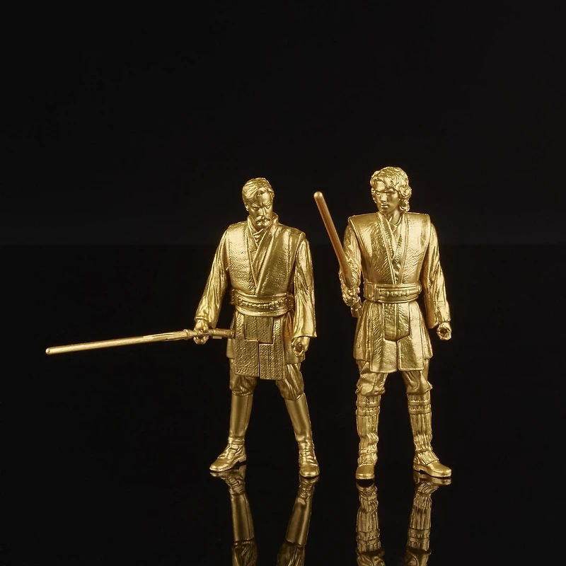 Star Wars Saga Skywalker, figurines Obi-Wan Kenobi et Anakin Skywalker de 9,5 cm du film Star Wars: La revanche des Sith