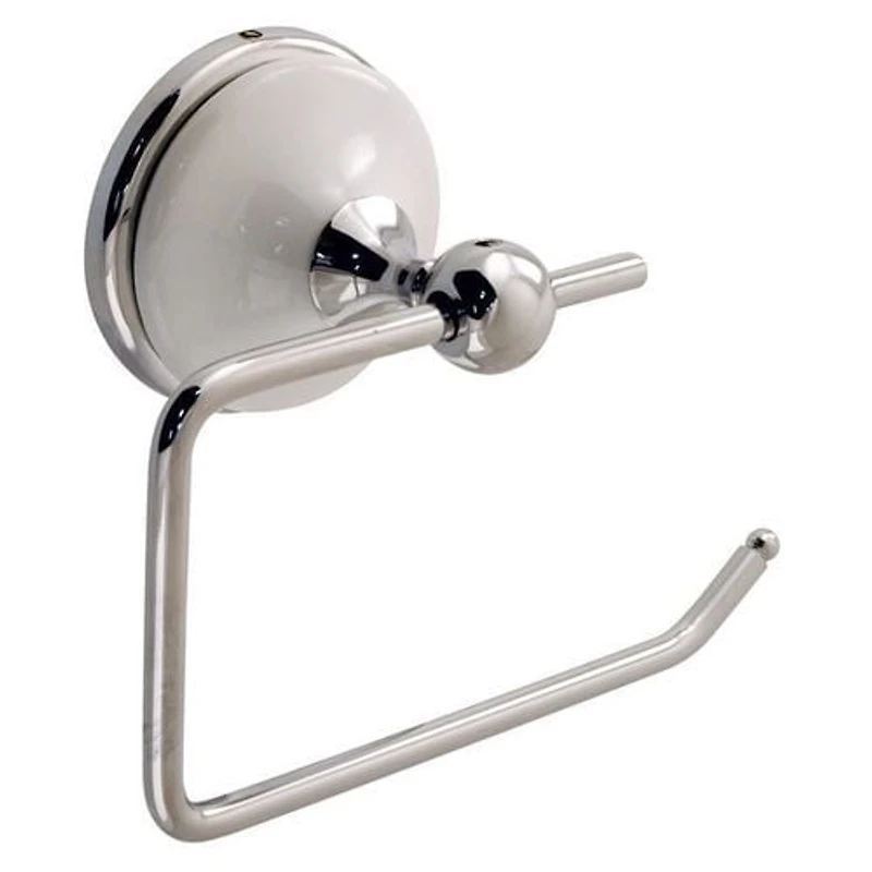 Chelsea Tissue Holder - Chrome and Porcelain