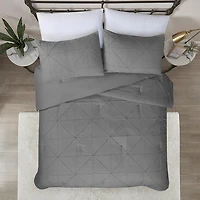 3 Pieces Hartford Pintuck Comforter Set