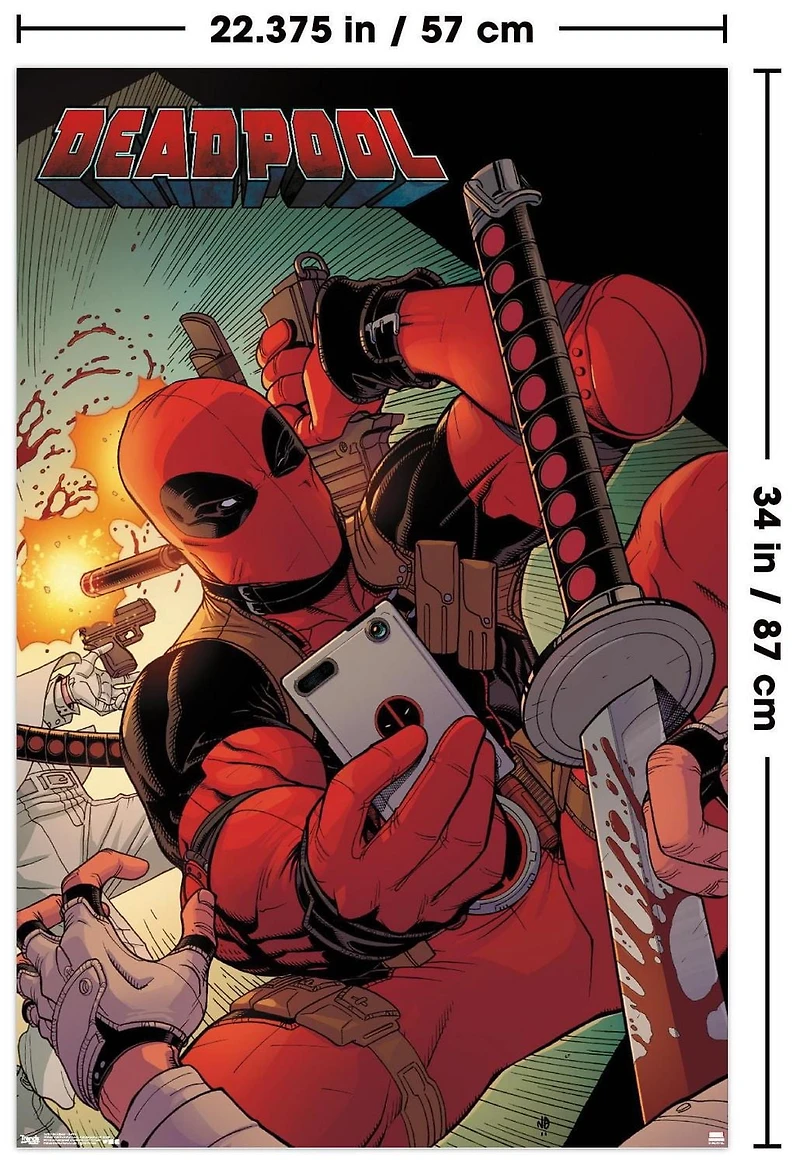 Marvel Comics Deadpool - Selfie Wall Poster, 22.375" x 34"