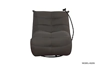 Fauteuil inclinable à bascule en tissu Ava Monaco de K-Living de avec support pour téléphone portable et poche latérale
