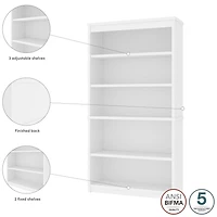 Bestar Universel 36W Bookcase in antigua