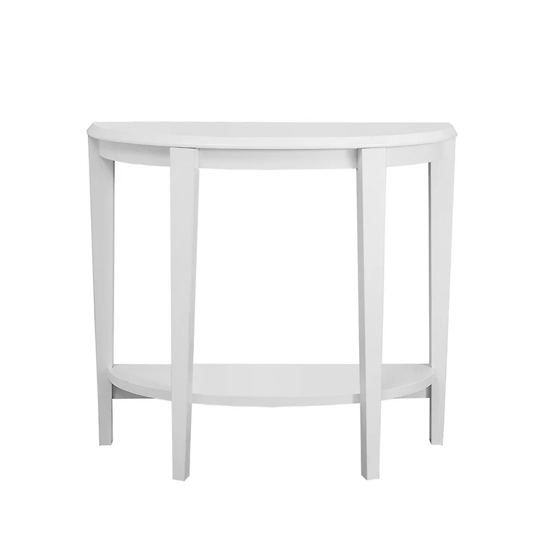 Monarch Specialties Table D'appoint, Console, Entrée, Étroit, Sofa, Salon, Chambre À Coucher, Stratifié, Blanc, Contemporain, Moderne