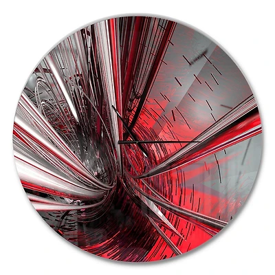 Designart Fractal 3D Profondément au Milieu horloge murale