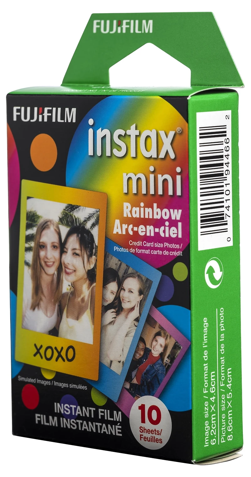 Paquet de film instantané Fujifilm Instax® Mini Rainbow