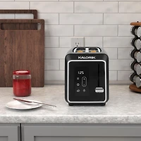 Kalorik Designer Series Digital 2-Slice Toaster, in Black with Silver