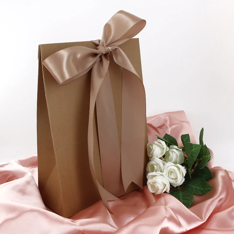 UNIQUE CREATIV, ruban, satin simple face, avoine, 100 % polyester, 38 mm x 3,65 m (1½ po x 6 v)