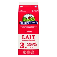 Lait homogénéisé à 3,25 % M.G. de Brum's