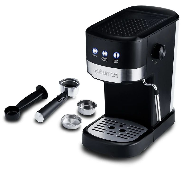 Gourmia 15-Bar Espresso Maker with Powerful Frothing Wand – GCM4225, 15-Bar Espresso