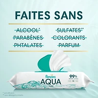 Pampers Aqua Pure Sensitive Baby Wipes, 99% Water, Hypoallergenic, Unscented Baby Wipes, 672 Baby Wipes Total (12X Flip-Top Packs)