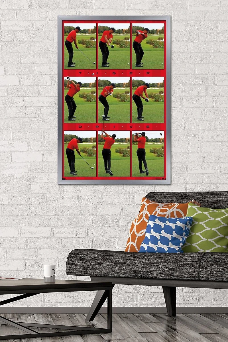 Tiger Woods - Drive Wall Poster, 22.375" x 34"
