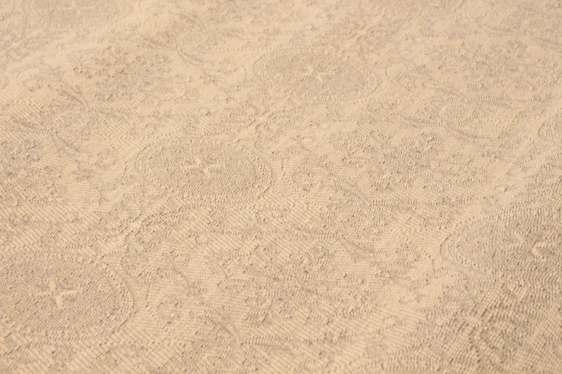 ECARPETGALLERY 5'1" x 7'5" Transitional Collage Handmade Area Rug for Living Room, Dining Room and Bedroom in Ivory