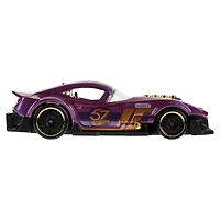 Hot Wheels 1:64 Scale Die-Cast Toy Car or Truck with Purple- & Gold-Colored Deco, Muscle And Blown