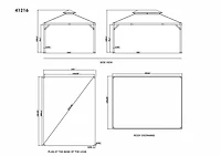 Yosemite Gazebo Aluminum Frame Wood Finish 12 x 16