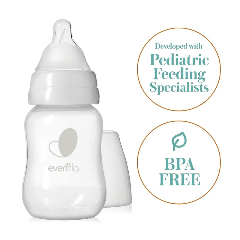 Biberons à ouverture standard Balance + Evenflo Feeding, sans BPA