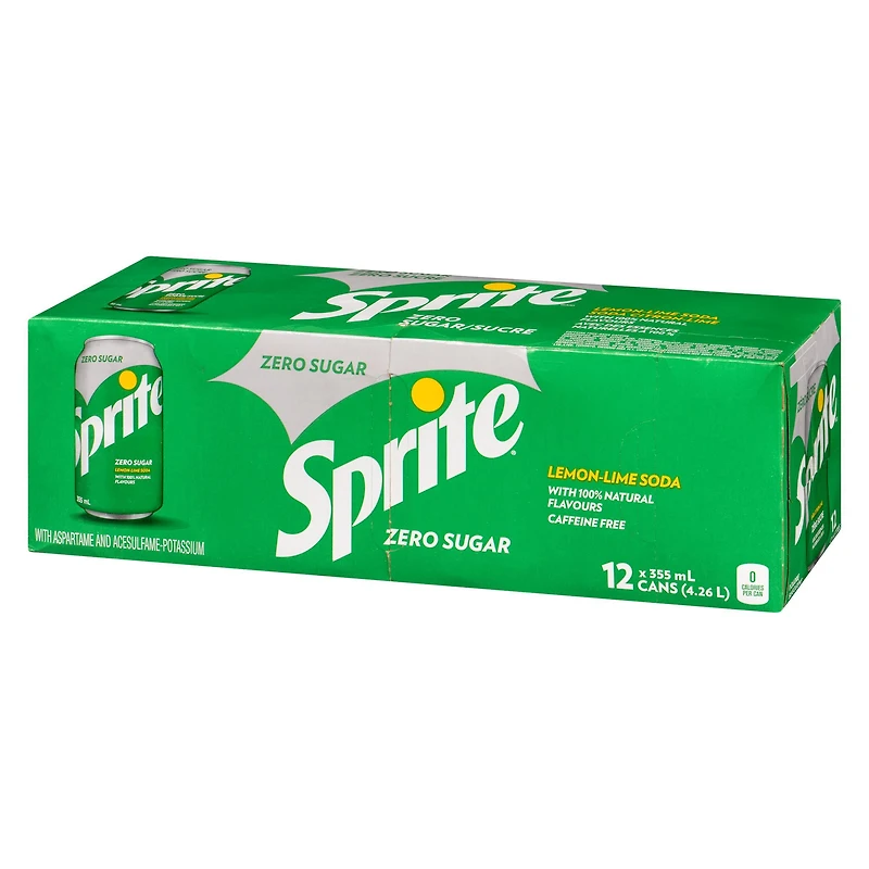 Sprite Zéro Fridge Pack Cannettes, 355 mL, 12 Pack 12 x 355 ml