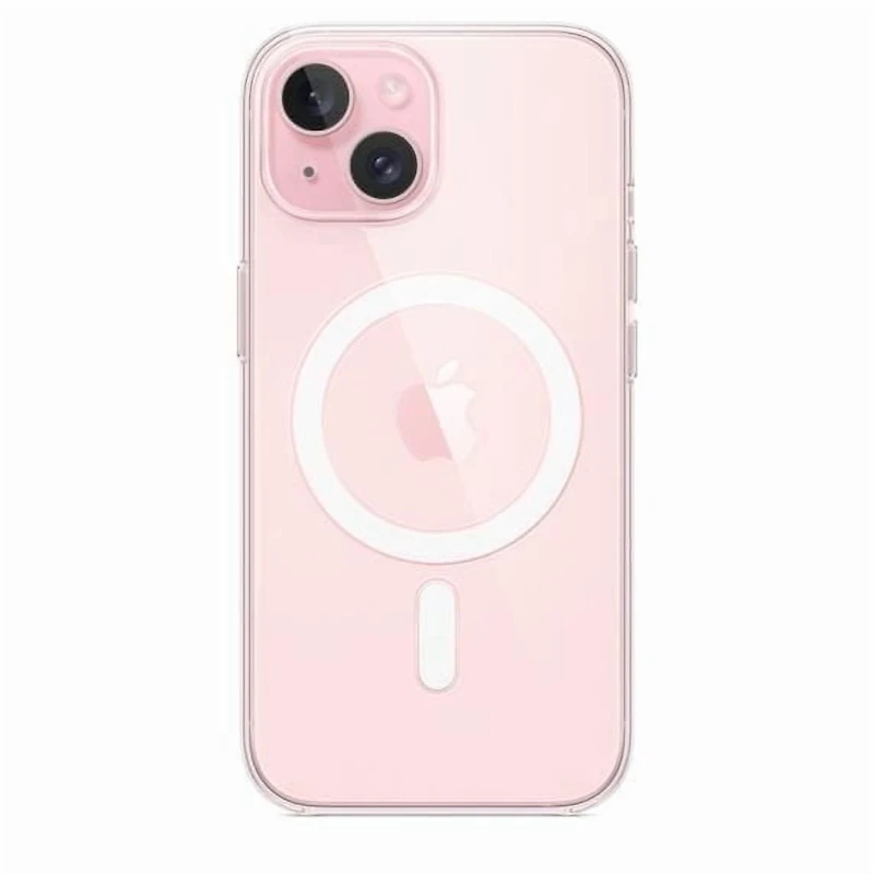 Apple Coque Transparente iPhone 15 avec MagSafe NB-24M