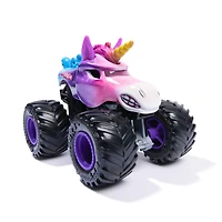 Monster Jam, Monster truck Sparkle Smash officiel, véhicule en métal moulé, échelle 1:64, jouets pour garçons à partir de 3 ans