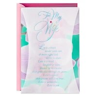 Carte de fête pour une épouse, Hallmark (photo d'une orchidée)