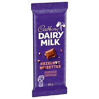 CADBURY DAIRY MILK Hazelnut Chocolate Bar with Chopped Hazelnuts, CADBURY DAIRY MILK Milk Chocolate Bar, 90 g, CADBURY DAIRY MILK HAZELNUT 90G 21