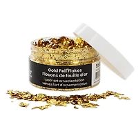 UNIQUE CREATIV ART Gold Foil Flakes — 2 g (0.07 oz), Craft & Fluid‑Art Accents