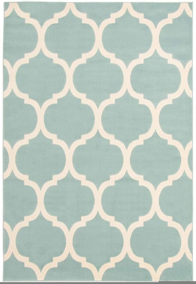 Tapis ECARPET Moderne pour Salle à Manger, Salon, Chambre Arbour Bleu