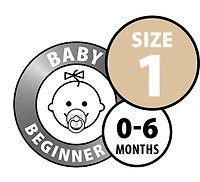 BIBS Supreme Baby Pacifiers | BPA-Free Natural Rubber Pacifier | Made in Denmark | Set of 2 Soothers (0-6 Months)