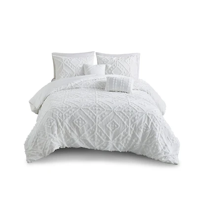 Home Trends 5pc Comforter Set, Hometrends 5pc Diamond Chenille Comforter Set, Double/Queen