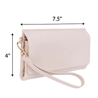 Porte-monnaie à poignet avec rabat pour femmes Time and Tru Pochette portefeuille.