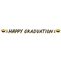 Pack party "Happy graduation" 8ft bannière de fête en papier
