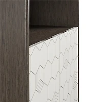 CosmoLiving par Cosmopolitan Olivia Armoire de rangement, chêne gris