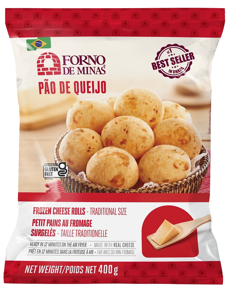 Forno De Minas Gluten Free Traditional Classic Cheese Rolls, 400 g, Cheese Roll