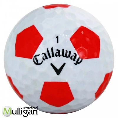 Mulligan - 48 Callaway Chrome Soft Truvis x 5A Recycled Used Golf Balls, Red