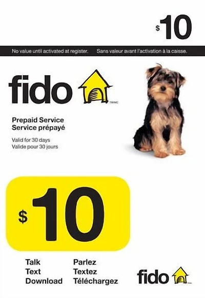 $10 Fido Card