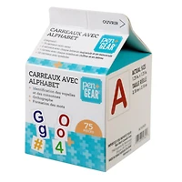 Tuiles d'apprentissage de l'alphabet Pen + Gear 75CT Carreaux de lettre Pen + Gear