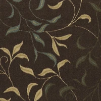 Ottomanson Ottohome Collection Non-Slip Rubberback Leaves Design Indoor Rug/ Mat