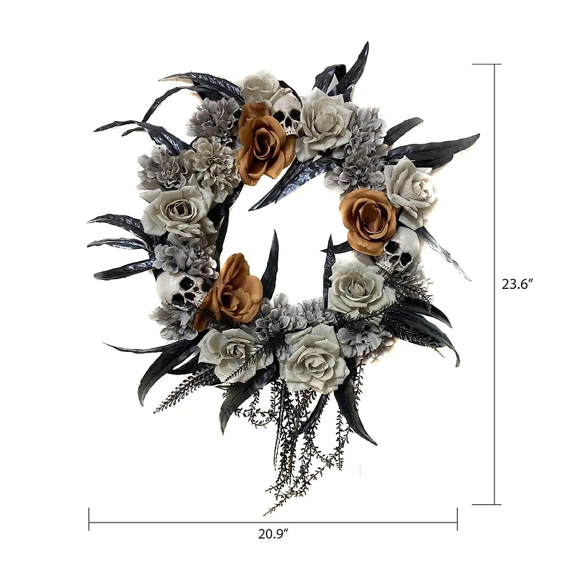 WAY TO CELEBRATE COURONNE CRÂNE 23.5"