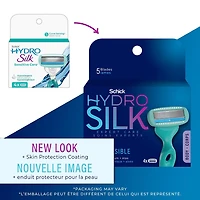 Schick Hydro Silk Sensitive Care Women’s Razor Refills, 4 Razor refills