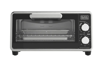 Black & Decker Crisp 'n Bake Air Fry 1150 W 4-Slice  Toaster Oven Stainless Steel, BD 4SL CSPBKE TST OV