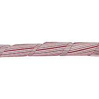 Holiday Time 6 inch x 20 feet Striped Ribbon, Red & White