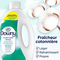Downy Purifying Rinse Laundry Odour Remover, Cool Cotton Scent, Fabric Softener and Laundry Odour Removal Rinse, Fights Odours at the source, HE Compatible