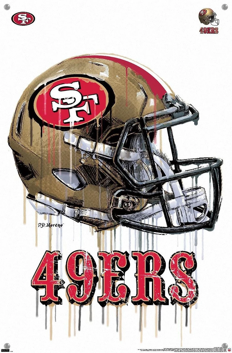 NFL San Francisco 49ers - Casque anti-goutte 20