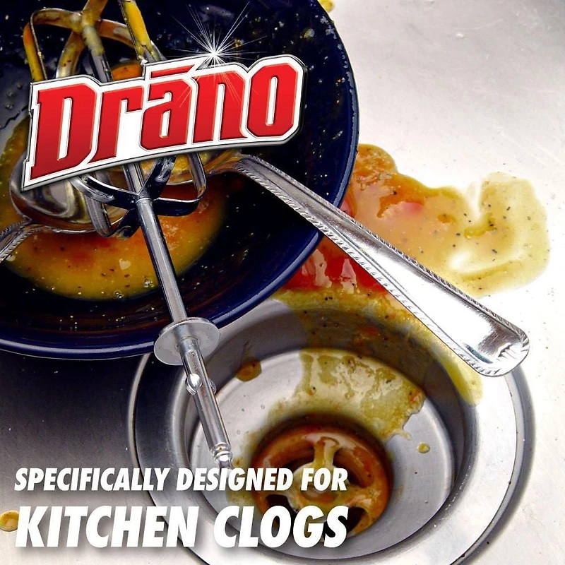 Drano Cristaux puissance professionnelle débouche-tuyaux et nettoyant de drains