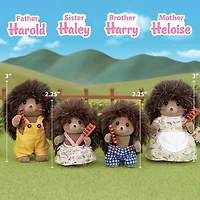 Famille Hedgehog de Calico Critters, ensemble de 4 poupées figurines à collectionner