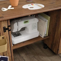 Sauder Table sur roulettes pour machine à coudre