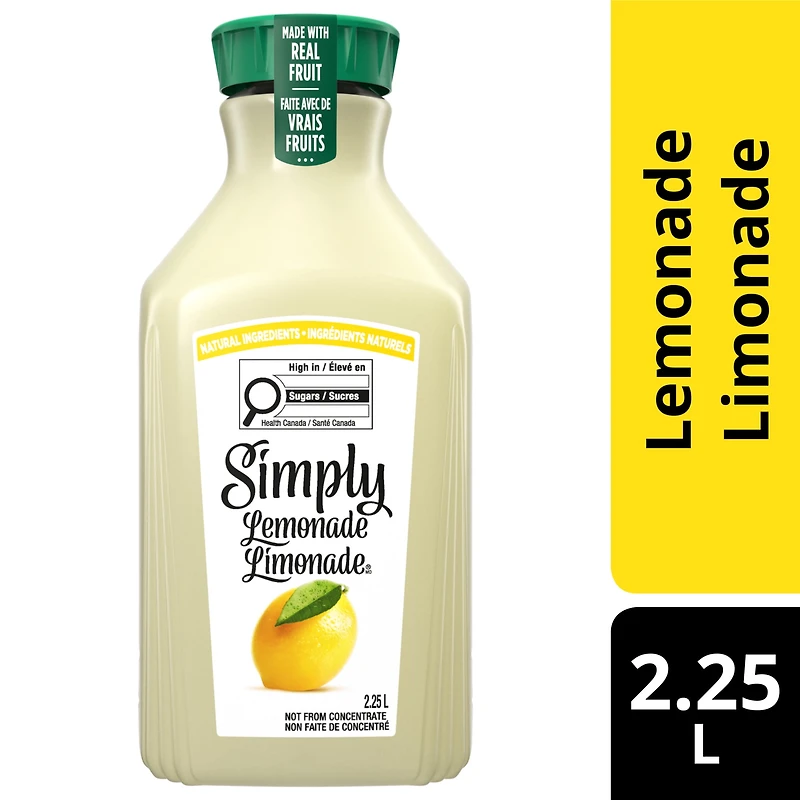 Simply Lemonade Bottle, 2.25 Liters, Simply Lemonade 2.25 L